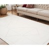 Ivory And Off White Geometric Area Rug - 2 of 4