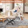 Lazy Chair, Modern Recliner Armchair, Foldable Ottoman and Detachable Cover, Comfortable Cotton Sofa, Iron Frame, Easy Care - 4 of 4