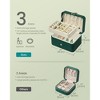 Jewelry Box, Travel Jewelry Case, 2-Layer Jewelry Holder Organizer, 4.6 x 6.3 x 3 Inches, Portable, Versatile Earring Storage - 4 of 4