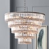 Vienna Full Spectrum Magnificence Satin Nickel Chandelier 24 1/2" Wide Modern Faceted Crystal Glass 15-Light LED Fixture for Dining Room House Kitchen - 2 of 4