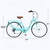 Infurnic Bicycles, 26 Inch Ladies Bicycle with Adjustable Seat, Commute Bicycle Women Ladies, Green, 66.5"*22.83"*45.7" - 2 of 4