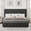 Upholstered Queen Platform Bed Frame with 4 Storage Drawers, PU Leather with Button Tufted, Wooden Slats Support, No Box Spring Needed, Noise-Free - 4 of 4