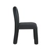 Meridian Furniture,Amari Vegan Leather and Boucle Fabric Dining Chair, Set of 2 - 4 of 4