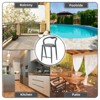 Modern Bar Stools Set of 2 - Sleek Low Back Height Stools Comfortable Indoor for Kitchen, Dining & Outdoor Use, Durable & Comfortable Design - 3 of 4