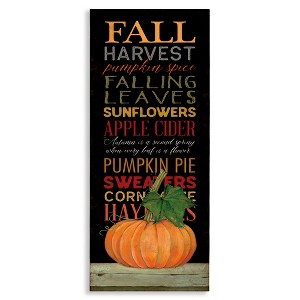 Stupell Industries Fall Harvest Autumn Seasonal, 10" x 24" - 1 of 4