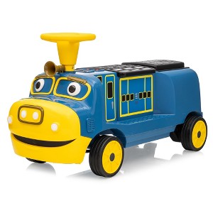 12V Ride On Train Trackless, 2 Seater Kids Ride On Toy with Removable Storage Chair, Light, Music, Kids Electric Car for 3+ (Carriage Not Included) - 1 of 4