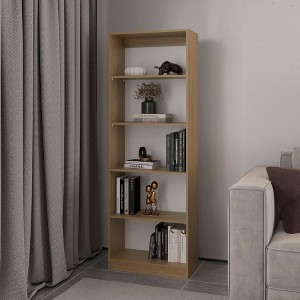 PAGED Bookshelf Wood Storage Shelves with Space-Saving Design, Bookcase for Home Office, Study - 1 of 4