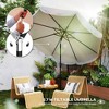 9FT Patio Umbrella, UPF 30+ Outdoor Market Umbrella with Crank, 8 Ribs, Push Button Tilt, Vented Patio Table Umbrella for Deck Backyard Lawn - 4 of 4