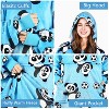 Tirrinia Women Printed Oversized Fleece Wearable Blanket Hoodie Sweatshirt Soft Cozy Gift Wife Woman - 4 of 4