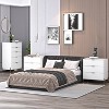 Festivo 3pc Modern Elegance 3 Drawer Nightstands and 5 Drawer Chest Set Off-White - 2 of 4