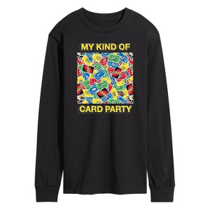 Men's - UNO - My Kind Of Card Party Long Sleeve Graphic T-Shirt - 1 of 4
