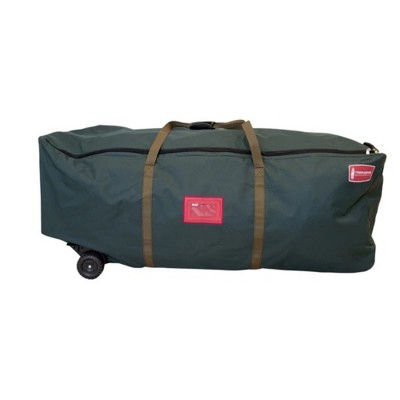 Northlight 58" Green No Drag Big Wheel Christmas Tree Storage Duffel Bag