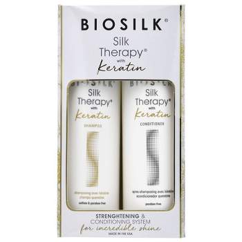 Biosilk Silk Therapy Plus Keratin Shampoo and Conditioner - 25 fl oz/2pk