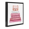 Stupell Industries Pink Book Stack Fashion Handbag, 18" x 18" - 3 of 4