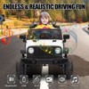 12V Kids Ride On Truck, Battery Powered Toy Car with Remote Control and Dual Motors, Electric Vehicle Truck W/LED Light, Music for Boys Girls 3-8 - 3 of 4