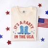 Simply Sage Market Women's It's A Party Boots Short Sleeve Garment Dyed Tee - 3 of 4
