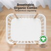 KeaBabies Mini Crib Sheets for Baby Girls, Boys, 2-Pack Soothe Pack and Play Sheets Fitted, Organic Pack N Play Mattress Sheet - 2 of 4