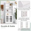 Whisen Stylish Design Elegant Tall Cabinet Bookshelf with Acrylic Board Door and Adjustable Shelves - 3 of 4