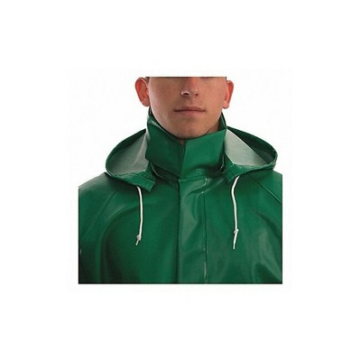 Tingley  Rain Hood,Green,Snaps,Polyester/PVC H41108