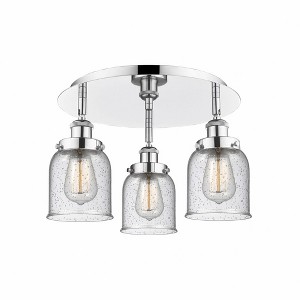 Bell - 3 Light Flush Mount In Art Deco Style-9.25 Inches Tall and 16.75 Inches Wide - 1 of 1