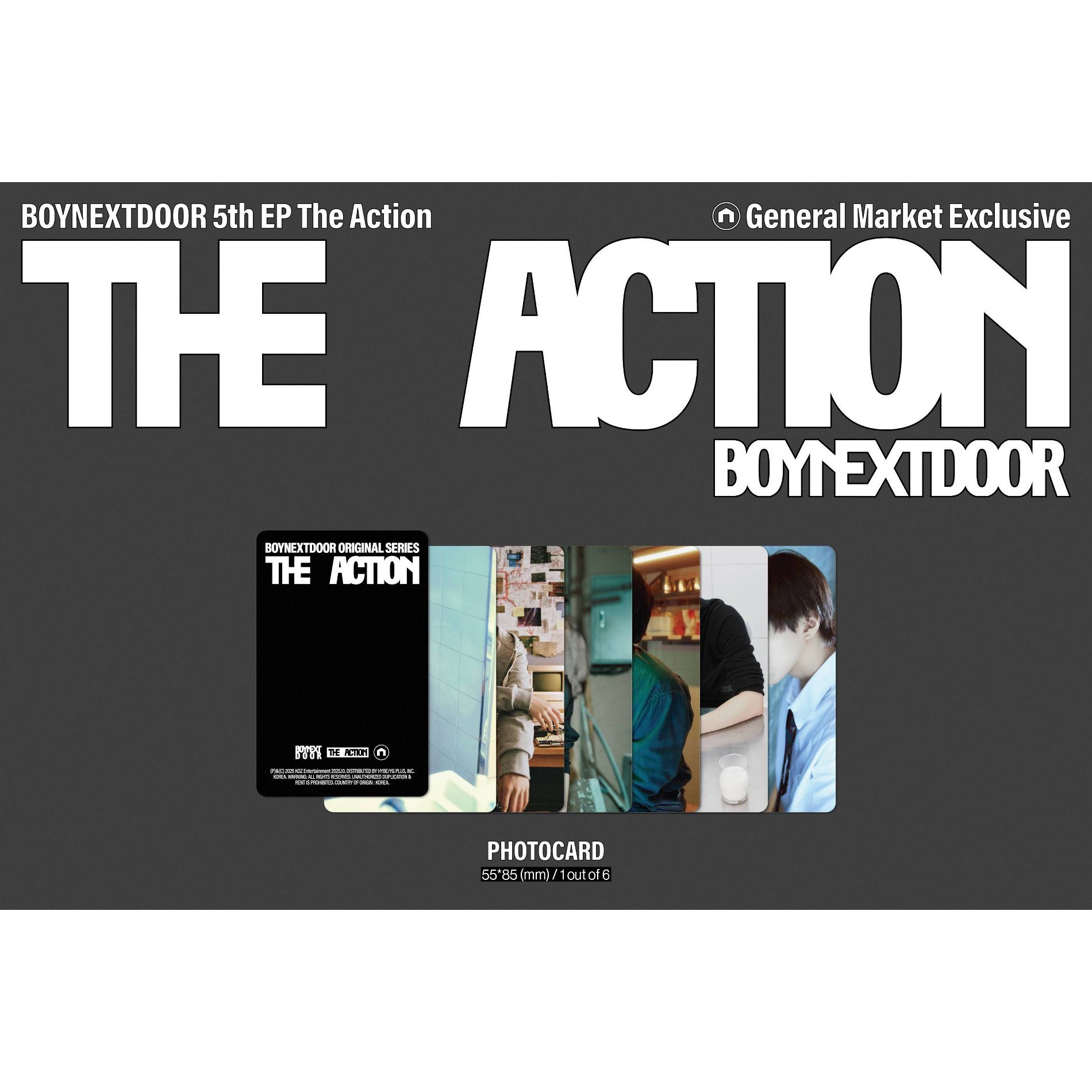 BOYNEXTDOOR - BOYNEXTDOOR 5th EP [The Action] (Frame ver.) (CD)