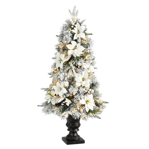 Nearly Natural 4ft. Snowman Artificial Christmas Tree with 234 Bendable Branches