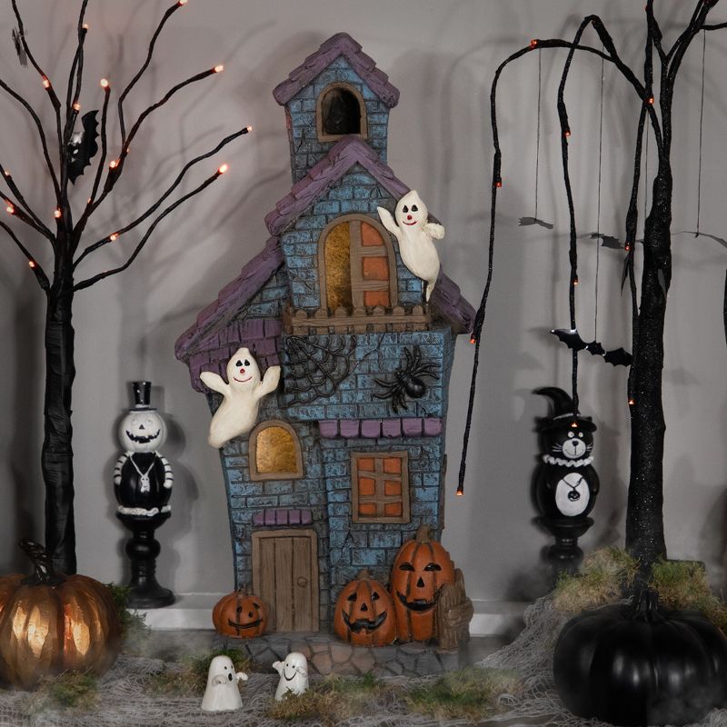 Northlight 22.75" LED Lighted Haunted House with Ghosts Halloween Decoration, 2 of 9
