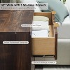 SinCiDo Fluted Nightstand with 3 Storage Drawers, Wood Modern 32" Tall Night Stand Bedside Table for Bedroom, Living Room - 3 of 4