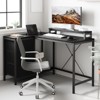 L-Shaped Gaming Desk (47.3") – Reversible Corner Desk with 3 Drawers, Power Outlets & USB Port for Home Office (1-Pack) - 2 of 4