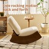 CAVINAS Accent Chair Glider Rocking Chair Upholstery Rocking Chair with Solid Wood Frame Reading Chair - 2 of 4
