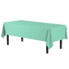 Crown Premium Quality Plastic Tablecloth 54 Inch. x 108 Inch. Rectangle - 6 Pack - 2 of 3