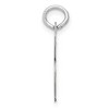 Black Bow Jewelry 14k White Gold, Madison Collection, Medium Script Initial Pendant A-W - 2 of 4
