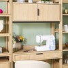 Saracina Home 3pc Fluted Hutch Desk with 1 Narrow Bookcase and 1 Wide Bookcase - 3 of 4