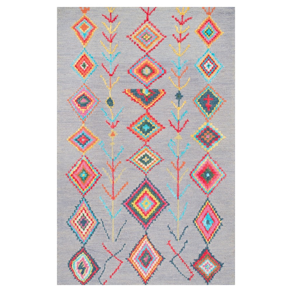 3'x5' Hand Tufted Belini Area Rug Gray - nuLOOM