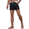 Lars Amadeus Men's Summer Stylish Contrast Color Elastic Waist Surfing Board Shorts 2 Pack - 4 of 4