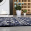 Indoor Outdoor Area Rug Moroccan Geometric Farmhouse Rug Low Pile Stain-Resistant Easy Care Carpet for Living Room Bedroom Backyard Patio - 3 of 4