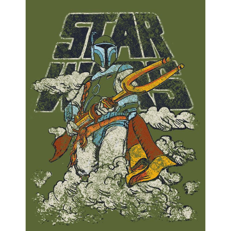 Men's Star Wars Boba Fett in the Clouds T-Shirt, 2 of 5