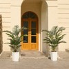 DR.Planzen 72" Artificial Palm Tree - 6FT UV Resistant Fake Plant with14 Silk Leaves & 15.7" Planter for Indoor House Plants, Tall Faux Trees 1 Pack - 3 of 4