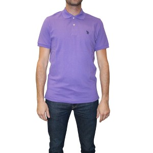 U.S. Polo Assn. Men's Classic Polo Shirt, Two-Button Closure Pique Polo Shirt, Summer Fashion Golf Shirt - 1 of 1
