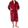 PAVILIA Mens Soft Robe, Plush Warm Bathrobe for Men, Long Spa Fleece Flannel with Shawl Collar, Pockets, Trim Piping - 2 of 4