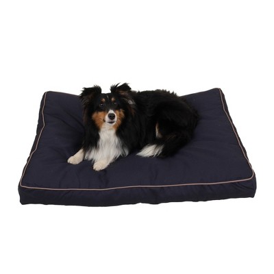 Carolina Pet Company Solid Faux Gusset Jamison Dog Bed - Blue
