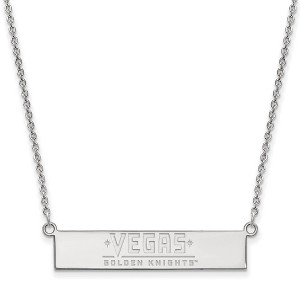 Black Bow Jewelry Sterling Silver Vegas Golden Knights NHL Necklace 18 Inch - 1 of 3