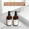 LunaLulinlk Kitchen Soap Dispenser Set with Tray, 2 Pack 16 Oz Hand and Dish Bathroom Soap and Lotion Dispensers - 2 of 4