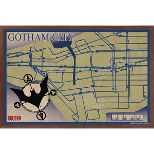 Trends International DC Comics TV Batman Beyond - Map Framed Wall Poster Prints - 1 of 4