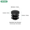 Unique Bargains Durable Plastic Multipurpose Use Mechanical Fasteners 30 Pcs Black - 3 of 4