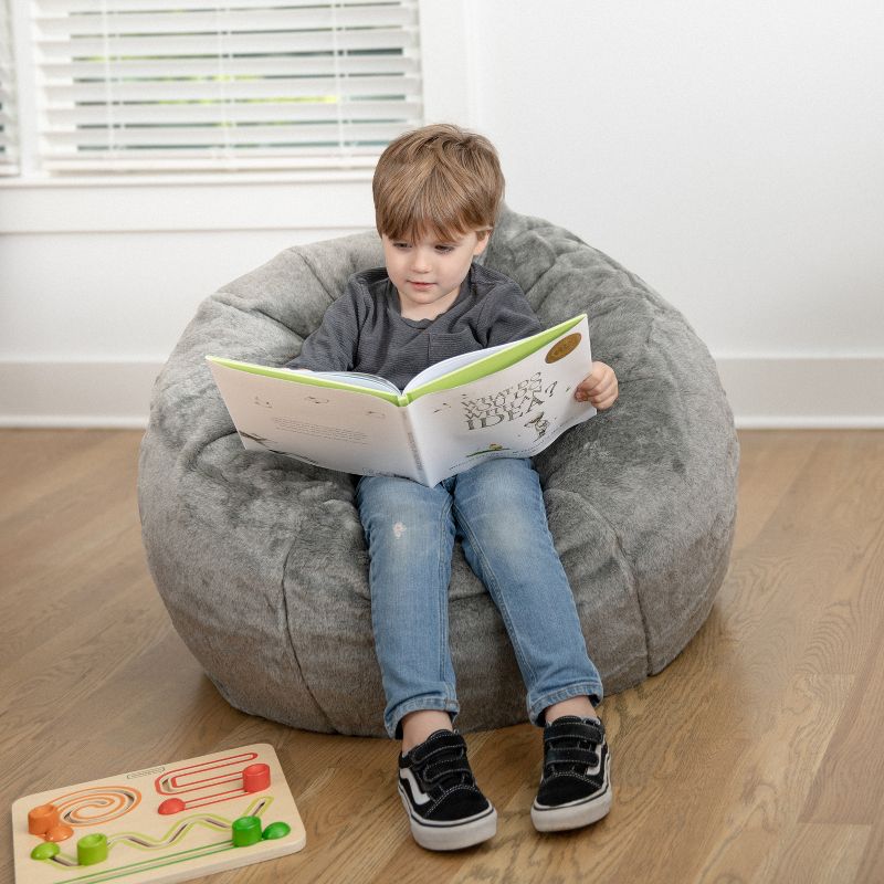 Flash Furniture Small Bean Bag Chair for Kids and Teens, 3 of 9