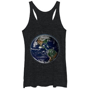 Women's Lost Gods Planet Earth Racerback Tank Top - 1 of 4