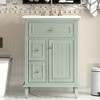 KTMBDW 24" Bathroom Vanities with Sink Combo, Modern Thickened Wood Bathroom Storage Cabinet w/Undermount Sink - 2 of 4