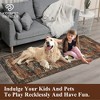 Area Rugs, Machine Washable Vintage Soft Low Pile Rugs, Oriental Accent Carpet with Non-Slip Backing,Floor Carpet for Living Room, Hallway, Laundry - 4 of 4
