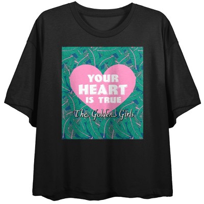 Thank You For Being A Friend Heart With Lyrics Crew Neck Short Sleeve ...
